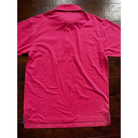 Bobby Jones Pink 1/4 button down Golf T-Shirt Size Large - Picture 6 of 7